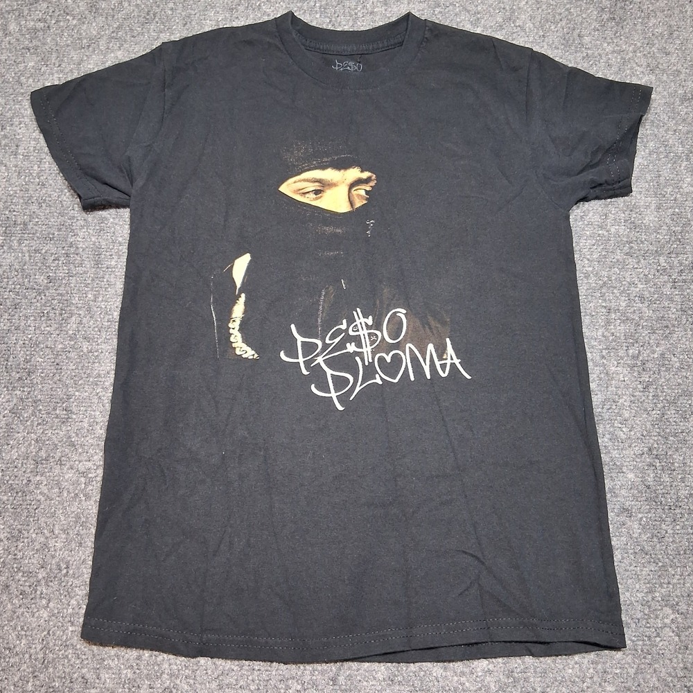 Peso Pluma Music Tee Youth Medium Black New York Hard‎ Rock Hotel Logo